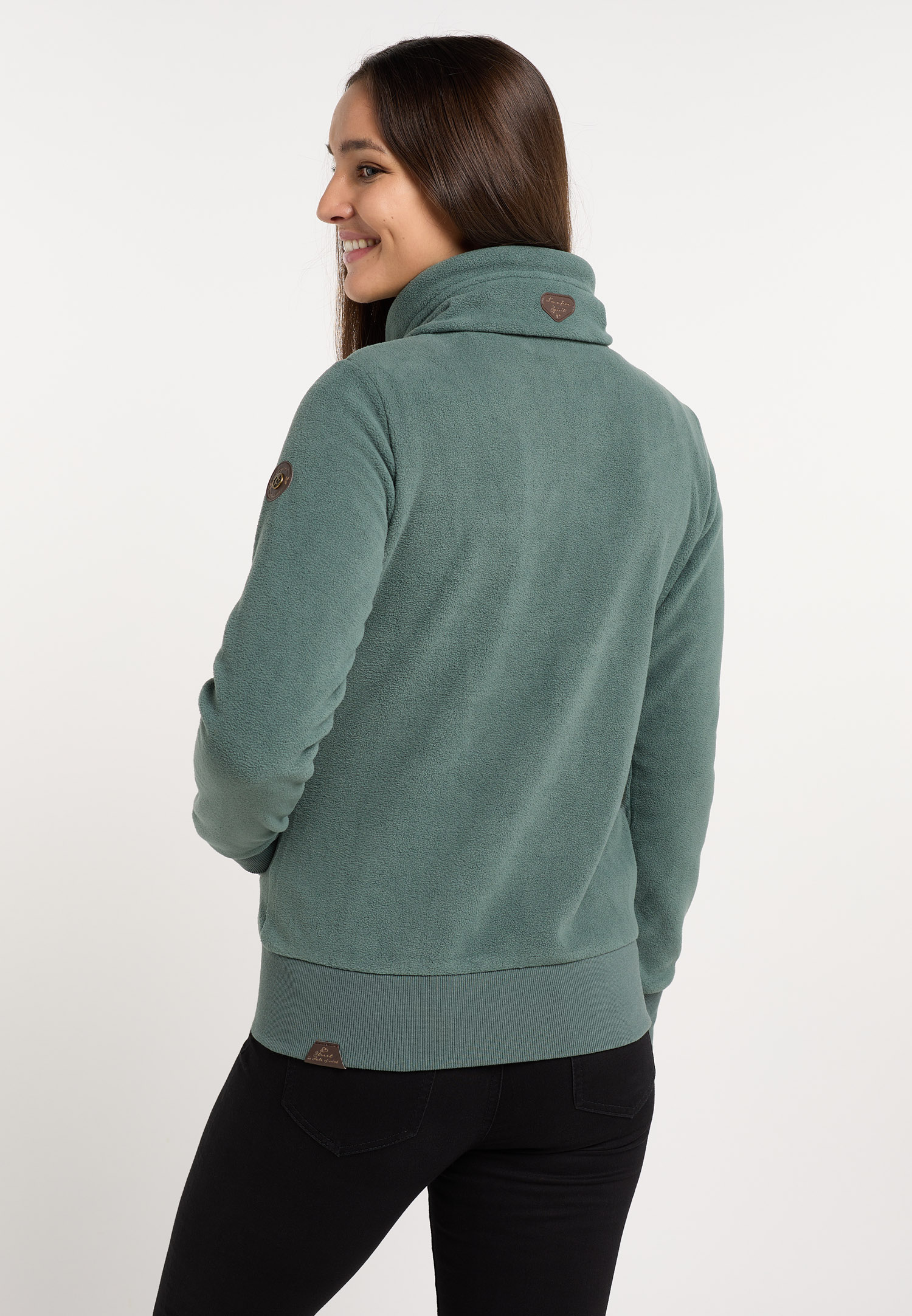 RYLIE FLEECE ZIP SOLID