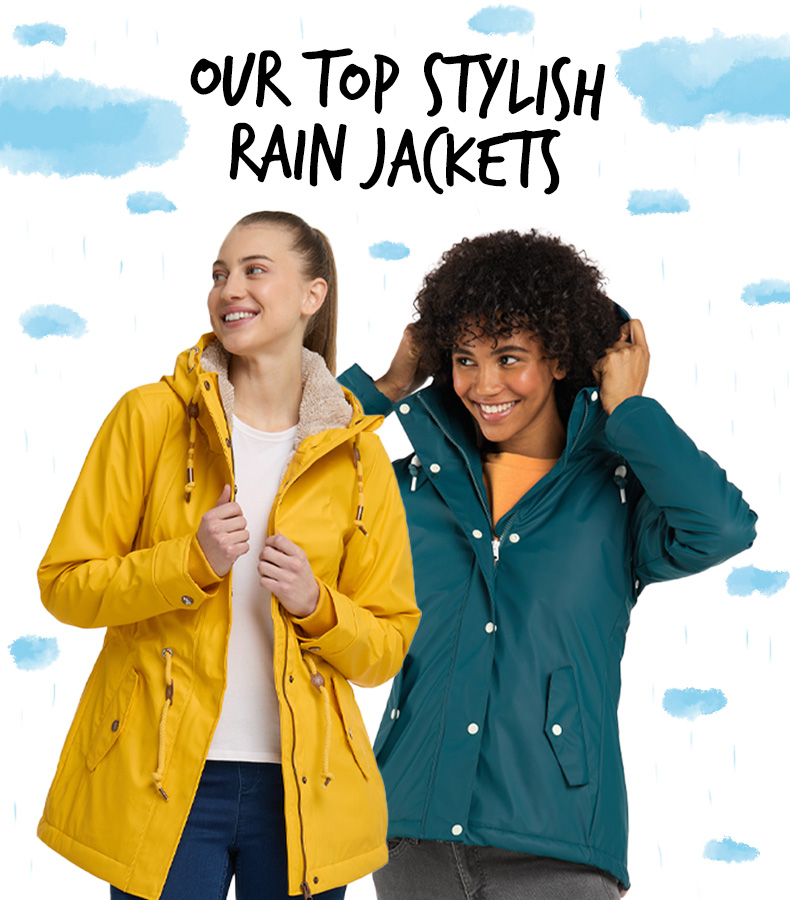 ragwear Magazine jackets Stylish this rain Top wear | | to season!